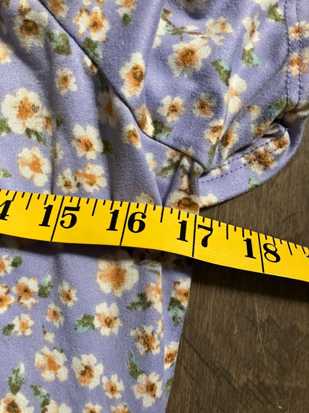 Haptics by Holly Harper Lavender Floral Midi Dress with ruffle Sleeves - Picture 4 of 7